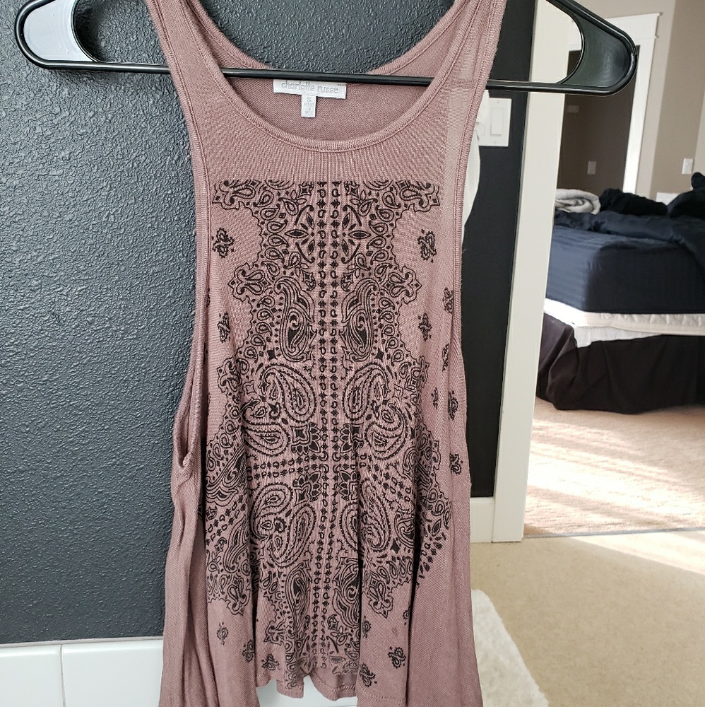 crop tribal muscle tank
